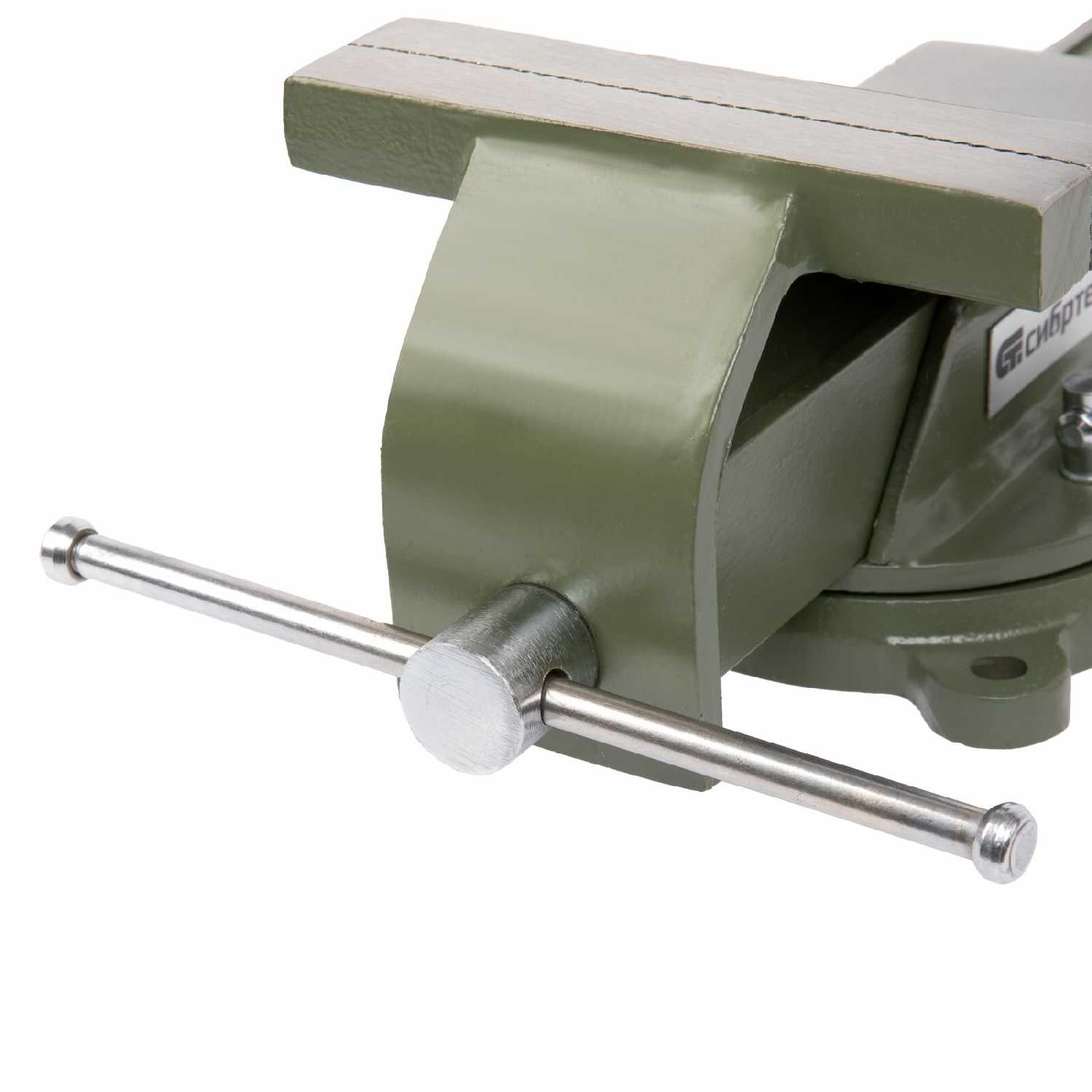 Тиски слесарные Сибртех 150 мм поворотные (18620) фотография 14