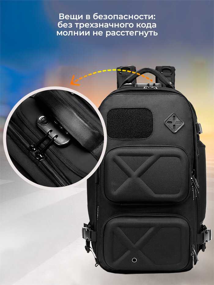 Рюкзак Ozuko Рюкзак-антивор (23л) фотография 7