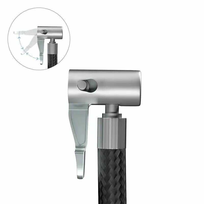 Шланг для насоса компрессора 50 см с головкой, штуцером и набором насадок фотография 2