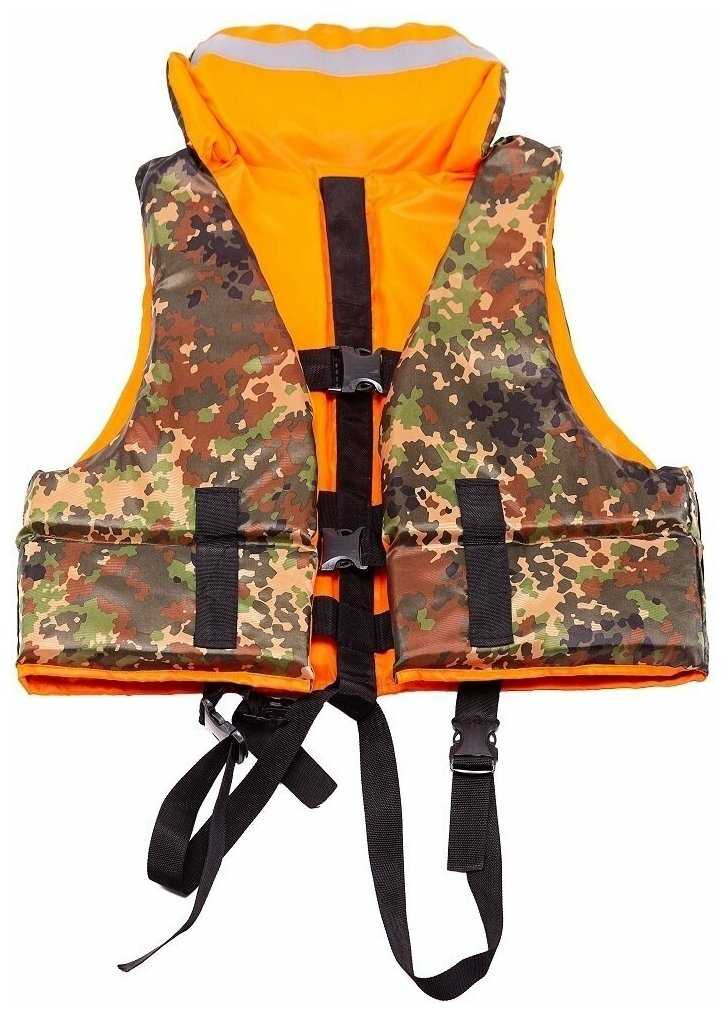 Спасательный жилет POSEIDON FISH Life vest взрослый до 100 кг с подголовником гимс, Беларусь фотография 6