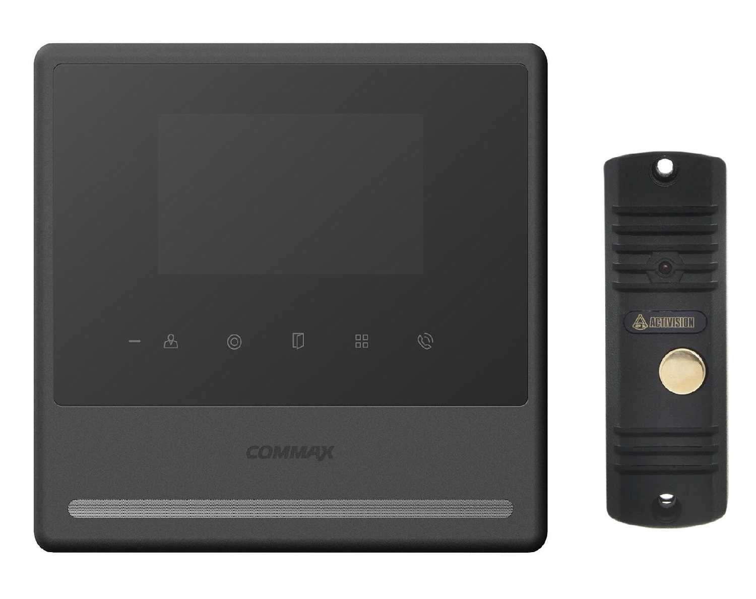 Комплект видеодомофона и вызывной панели COMMAX CDV-43Y / AVC 305 + Модуль VZ фотография 2