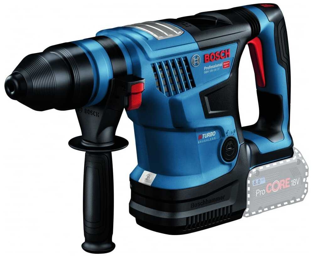 Перфоратор аккумуляторный BOSCH GBH 18V-34 CF кейс, без аккумулятора фотография 1