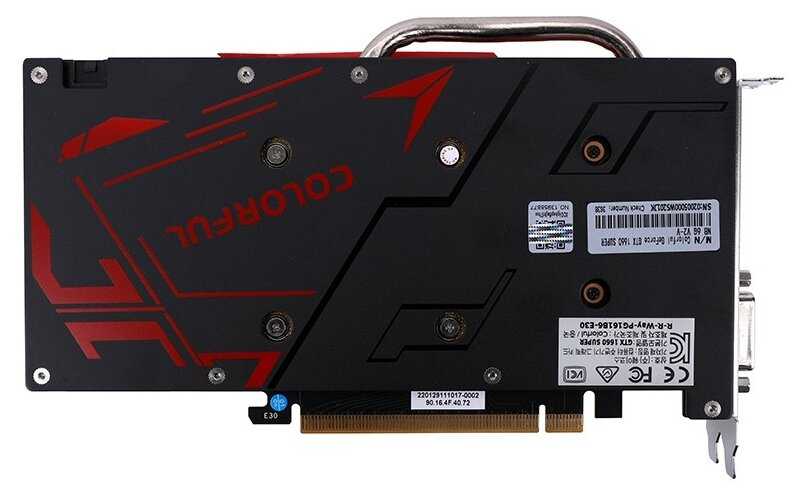 Видеокарта Colorful GeForce GTX 1660 SUPER (GTX 1660 SUPER NB 6G V2-V) фотография 3