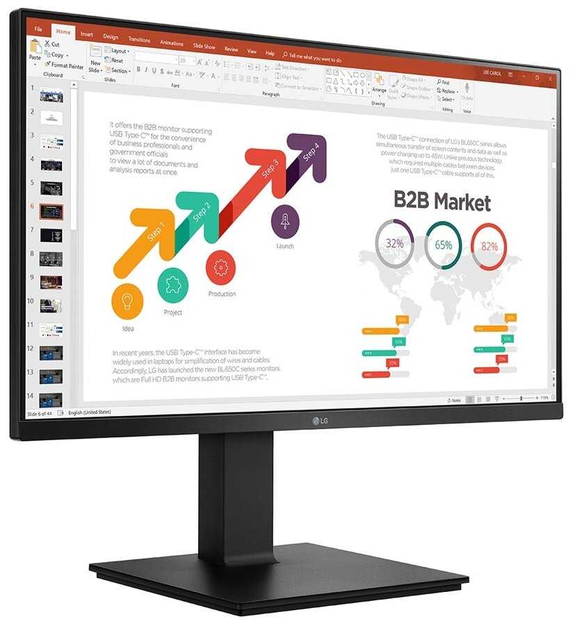 Монитор LG 24BP450Y фотография 1