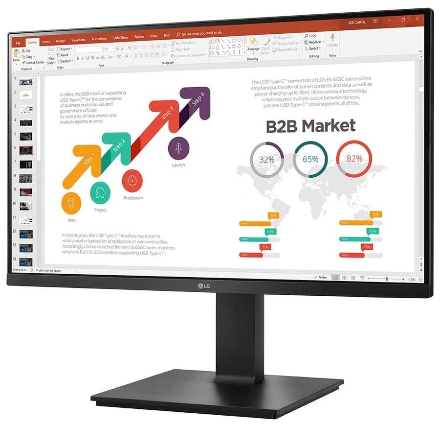 Монитор LG 24BP450Y фотография 2
