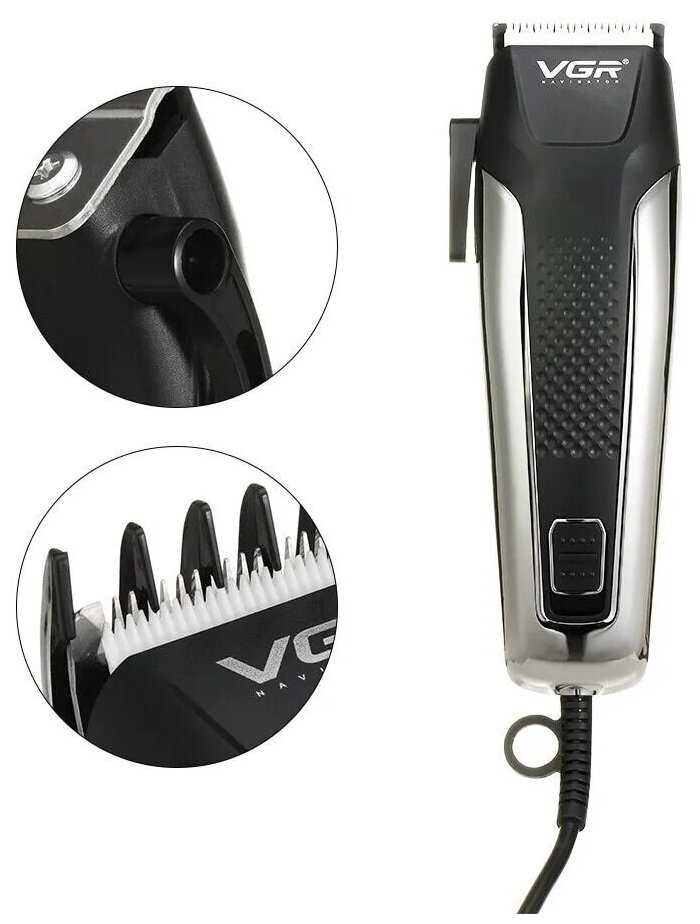 Машинка для стрижки, Набор для стрижки VGR Professional V-120, черный фотография 1