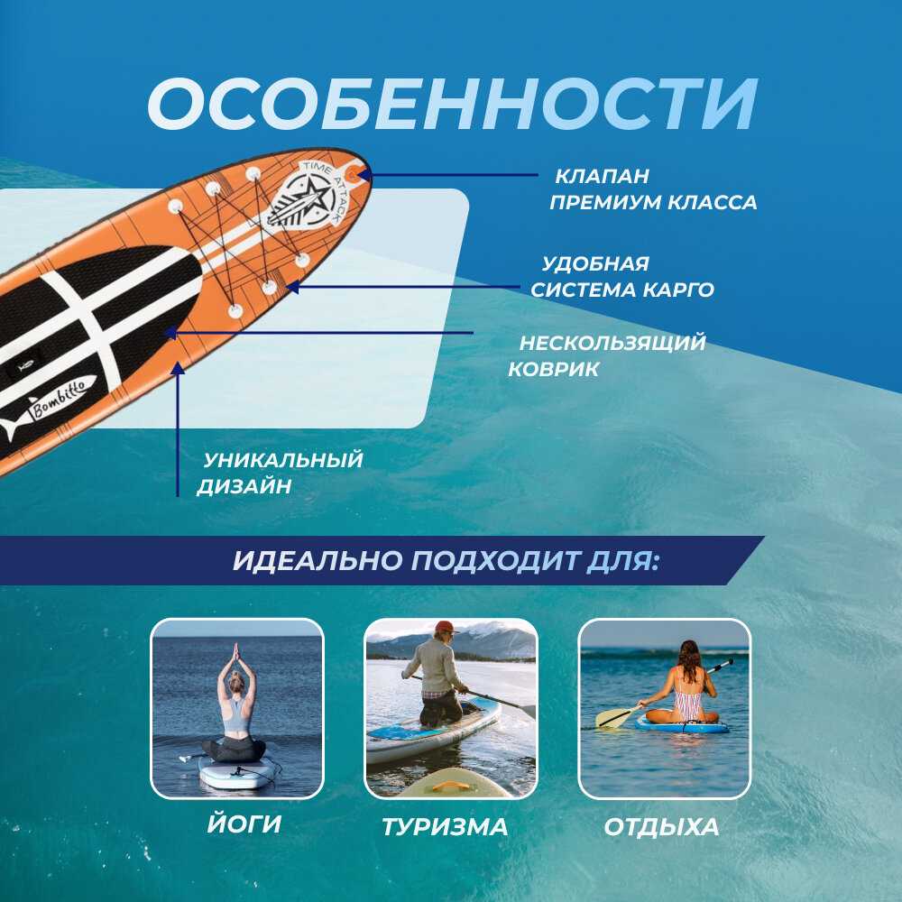 Надувная SUP доска Bombitto Standart Wild (11.5) фотография 23