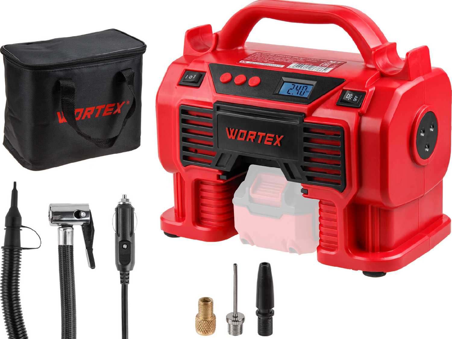 Компрессор WORTEX Компрессор автомобильный CTI 1810 (1325766)