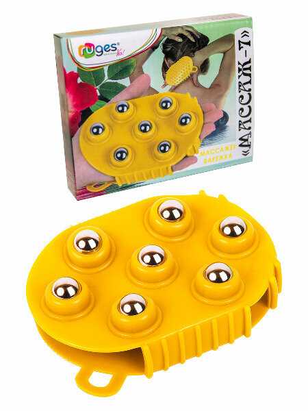 Массажер Массажер варежка c металлическими шариками фотография 15