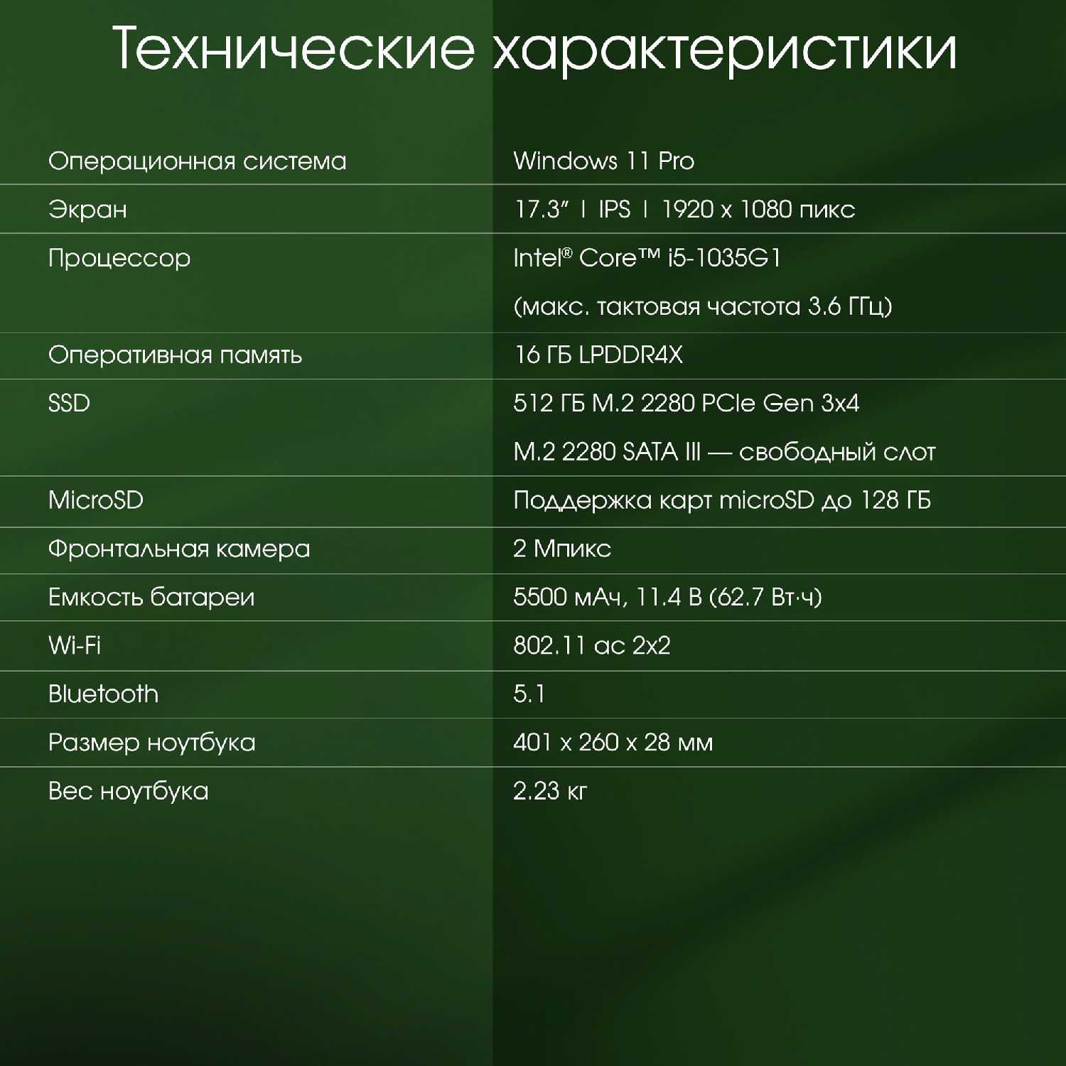 Ноутбук Digma Pro Fortis M Core i5 1235U 16Gb SSD512Gb 17.3