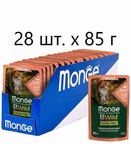 Корм Monge BWILD Feed the Instinct (кусочки в соусе) фотография 11