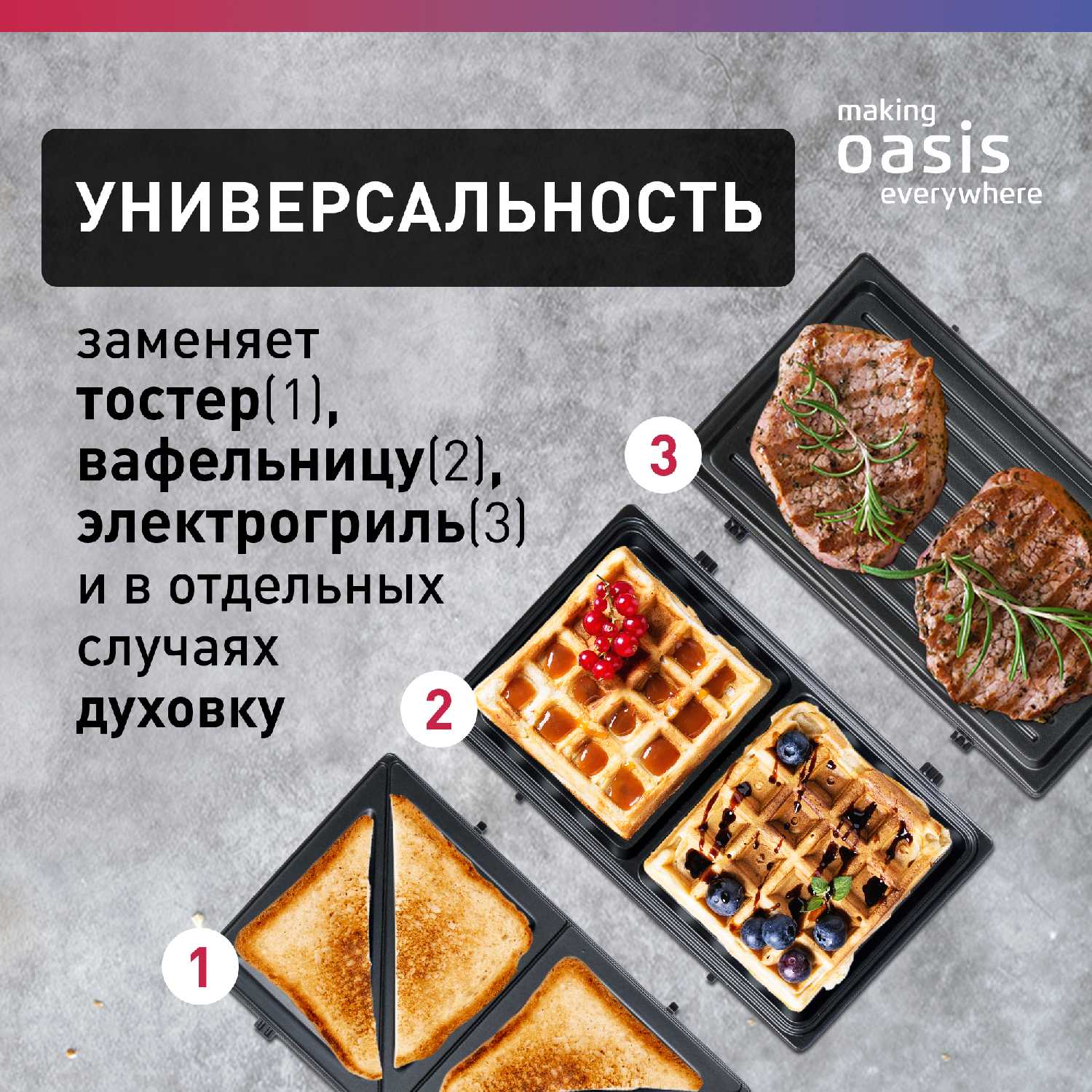 Мультипекарь making Oasis everywhere (PK-3W) фотография 3