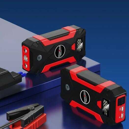 Пусковое зарядное устройство для аккумулятора Бустер автомобильный Jump Starter (29800 мА/ч) фотография 6