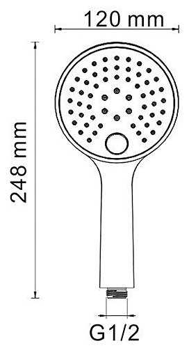 Верхний душ WasserKRAFT А175868, хромоникелевое фотография 4