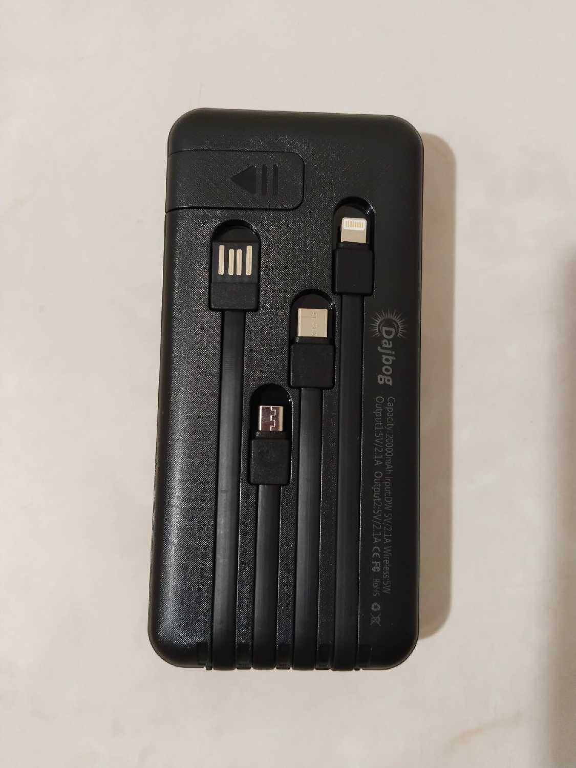 Powerbank Повербанк с фонариком и прожектором фотография 5