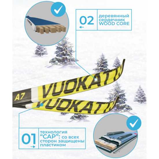 Лыжный комплект Vuokatti без палок NNN Step-in (Wax) (140 см) фотография 4