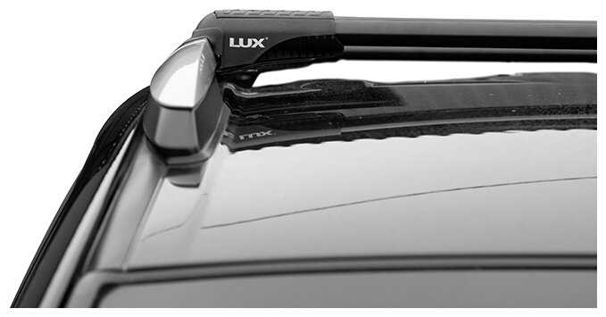 Багажник на крышу LUX Хантер черные крыловидные дуги L47-B, на Хонда Пилот 2003-2015, арт: LH083B фотография 5