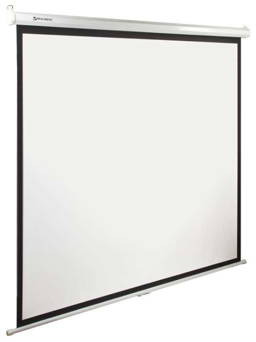 Рулонный матовый белый экран BRAUBERG Wall 236727 фотография 1
