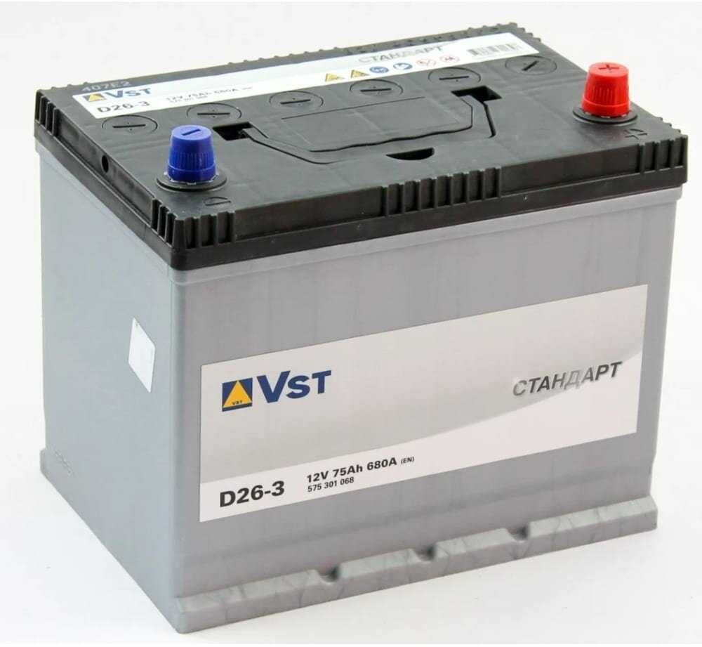 Аккумулятор VST Стандарт 6СТ-75.0 (575 301 068)