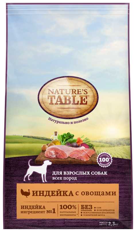Корм для собак Nature's Table индейка, с овощами фотография 18
