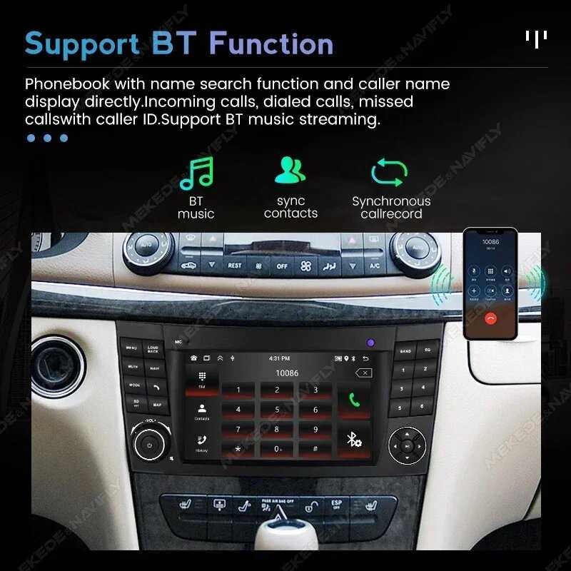 Автомагнитола Mercedes Benz Android (W211) фотография 3