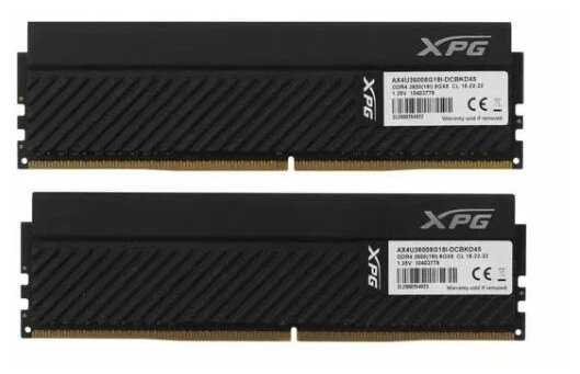 Оперативная память XPG (8 ГБ x 2 шт.) DDR4 3600 МГц DIMM CL18 AX4U36008G18I-DCBKD45 фотография 2