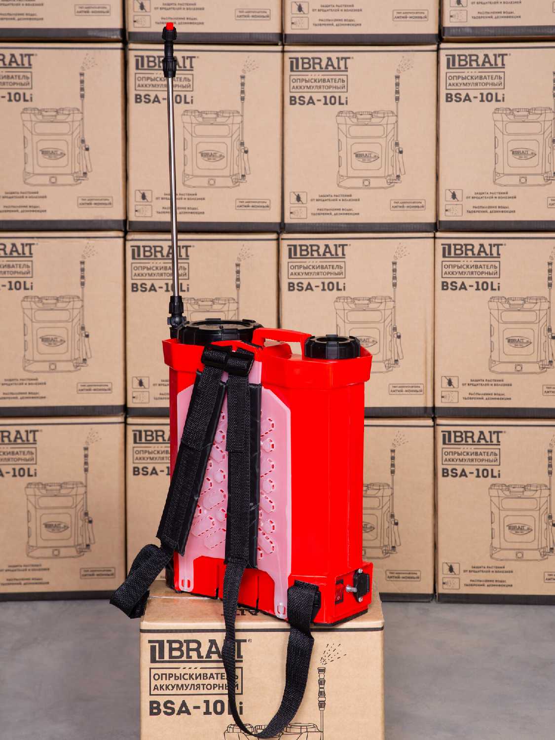 Опрыскиватели BRAIT BSA-10Li [10 л, 12 В, 3.6 л/мин, 1.5-4 бар] фотография 5