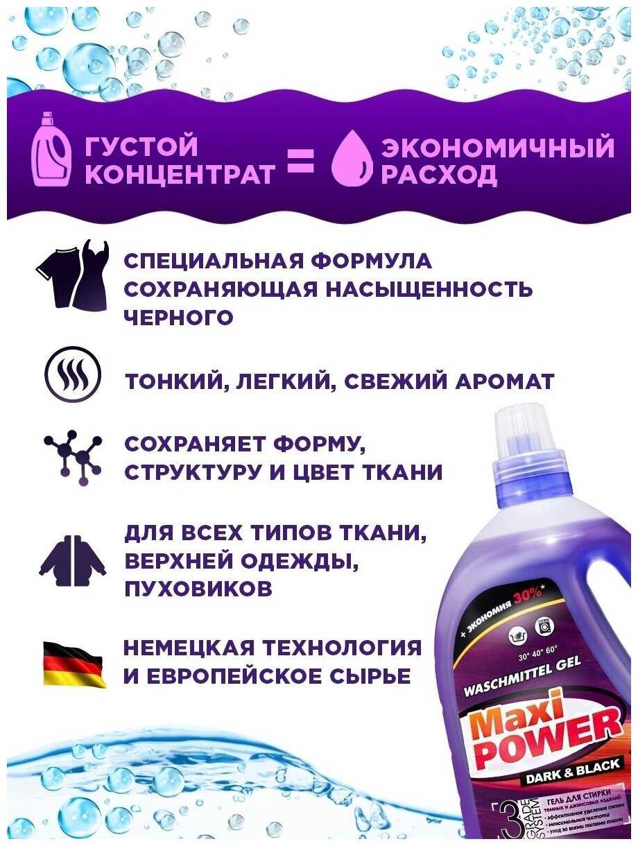 Гель концентрат Maxi Power + пятновыводитель (3300 мл) фотография 9