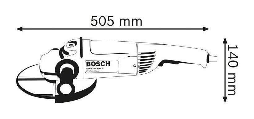 УШМ BOSCH GWS 26-230 H фотография 13