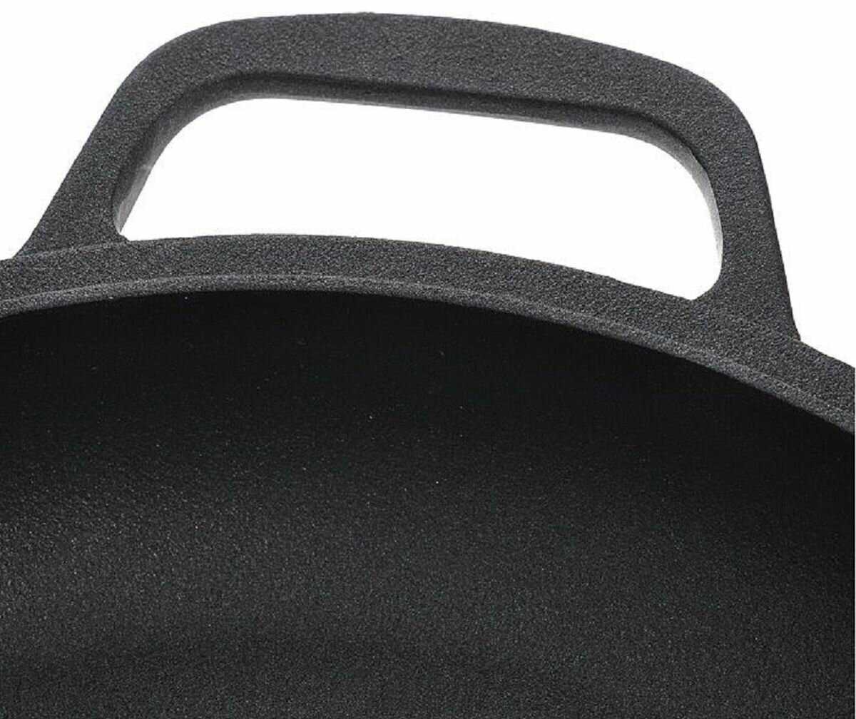 Казан НЕВА МЕТАЛЛ ПОСУДА Литой с крышкой-сковородой фотография 10