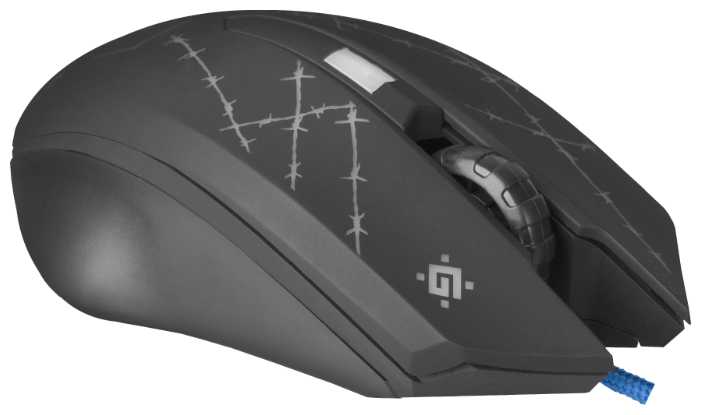 Игровая мышка для компьютера Defender Forced+кворик оптика 6 кнопок 3200 dpi фотография 8
