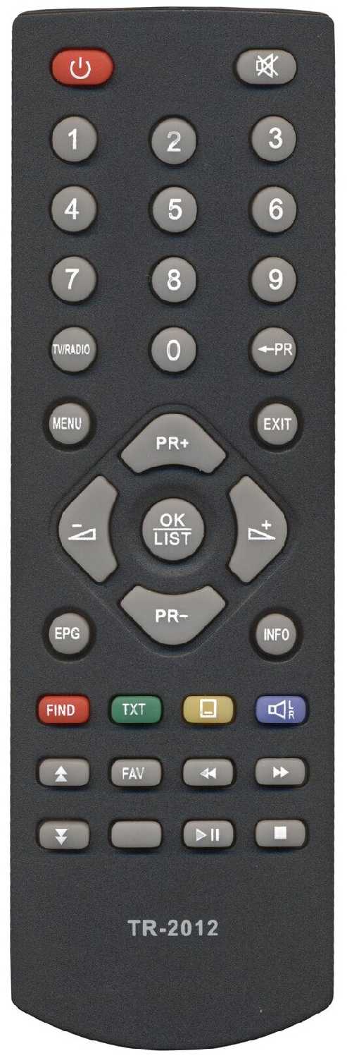 Пульт Huayu TR-2012HD / Lumax Y-133A2 для dvb ресиверов TRIMAX