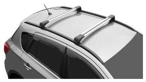 Багажник Subaru Forester 2 (2002-2008), LUX Bridge, Серебристые поперечины