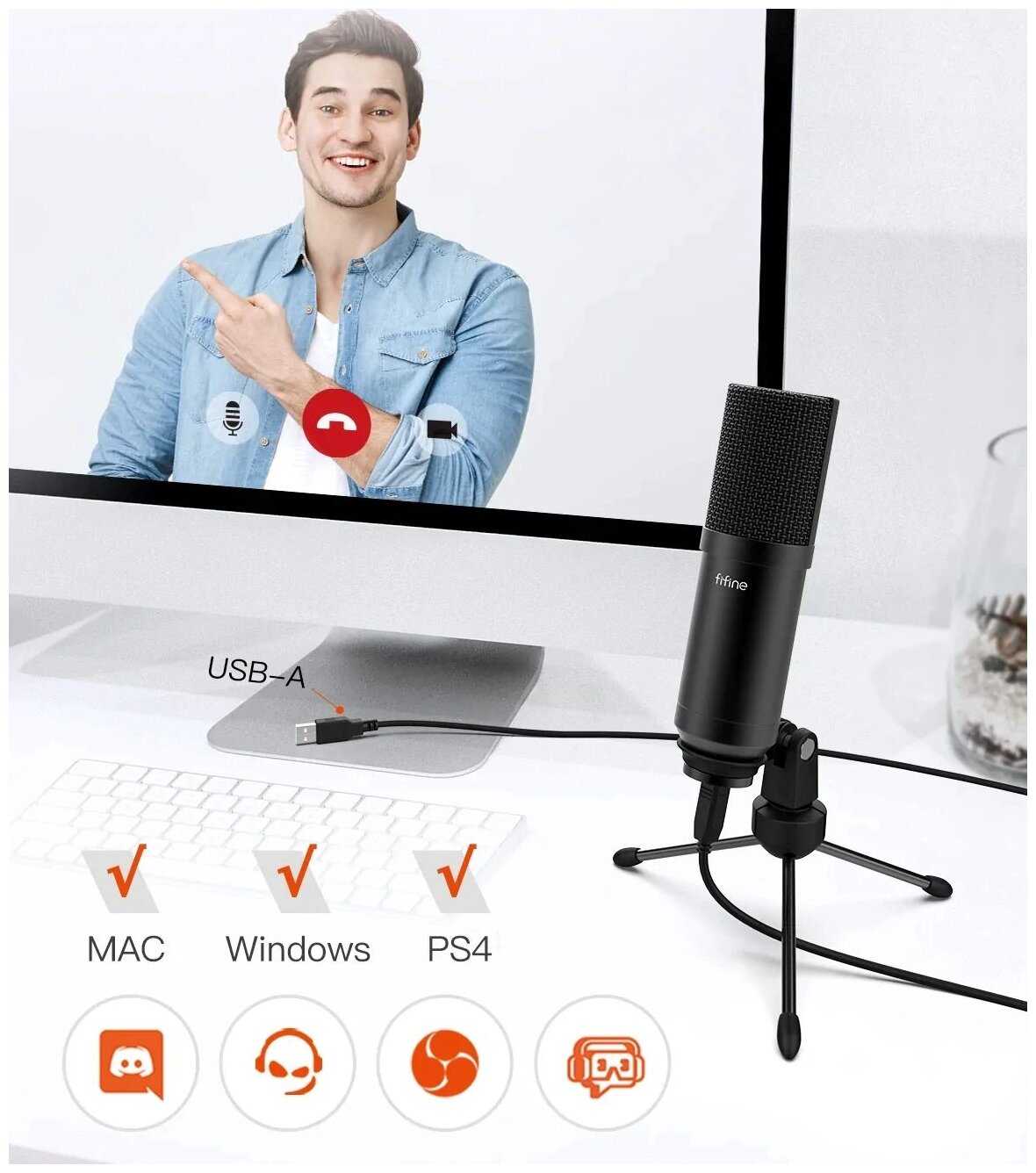 Микрофон Fifine T732 фотография 7