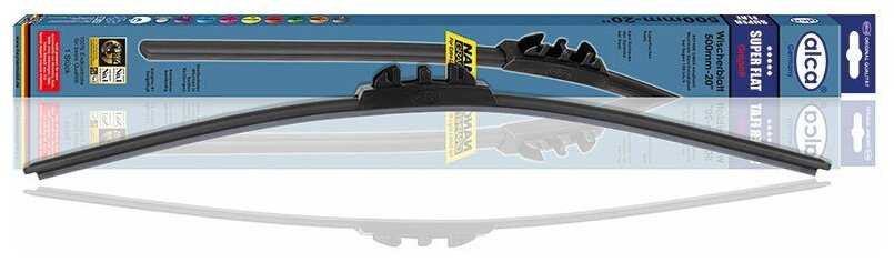 Щетка стеклоочистителя бескаркасная ALCA Super Flat Graphit 23