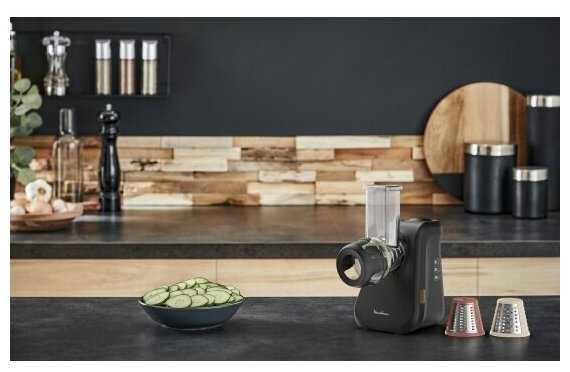 Овощерезка Moulinex Eco Respect DJ77EN10, 200 Вт, 3 насадки фотография 17