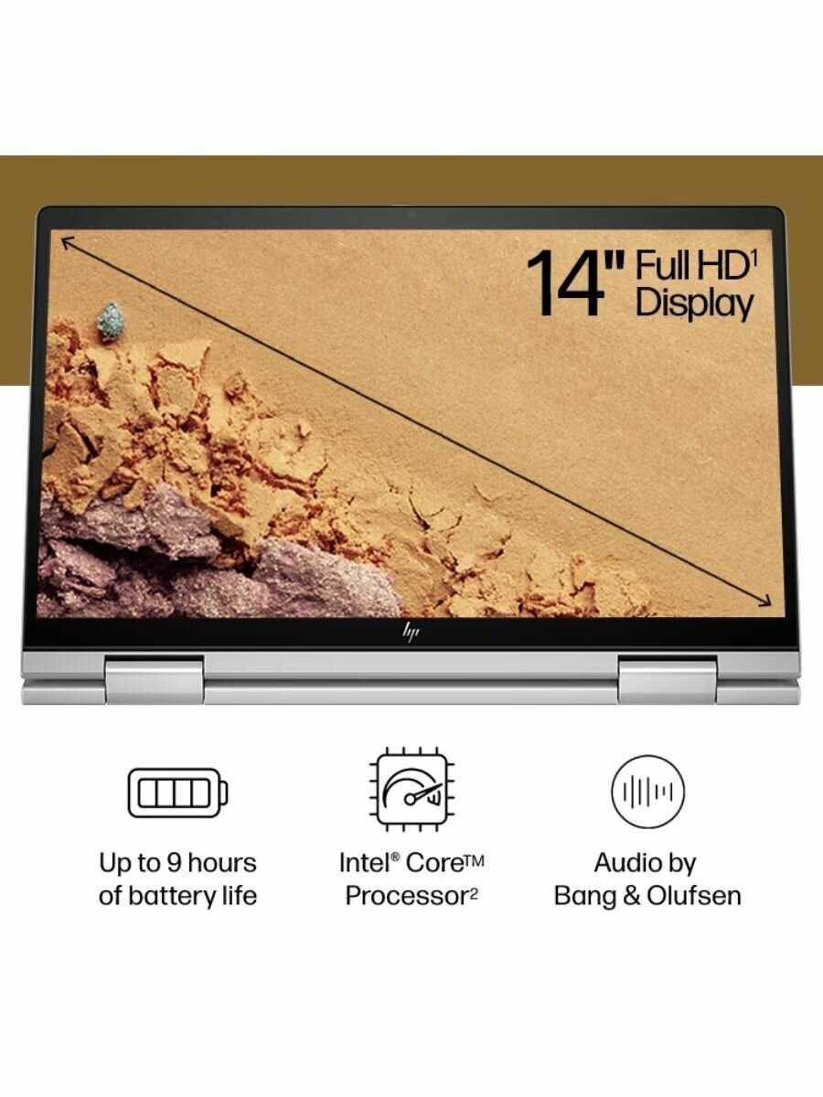 Ноутбук HP ENVY X360 14-ES0033DX 2in1, Intel Core i7-1355U, 16GB RAM, 1TB SSD, 14 Inch FHD IPS touch Display, Intel Iris Xe Graphics, Windows 11 фотография 3