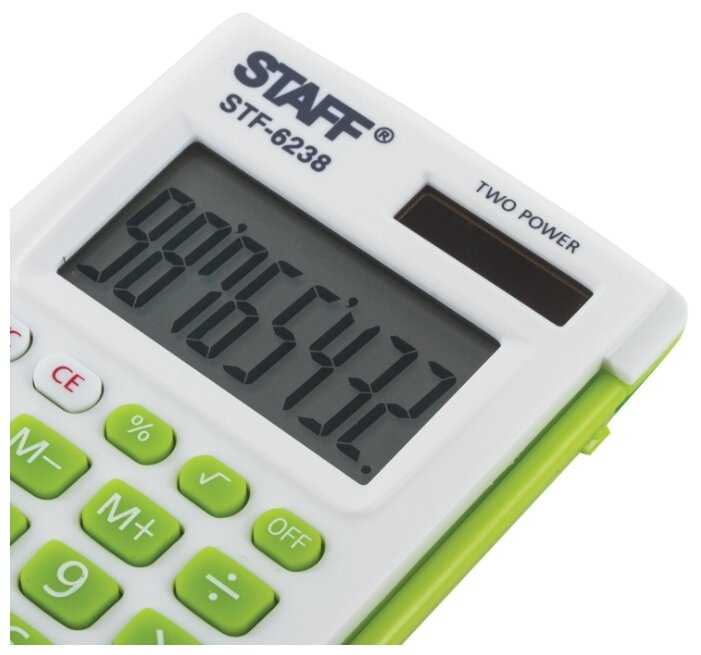 Калькулятор карманный STAFF STF-6238 фотография 5