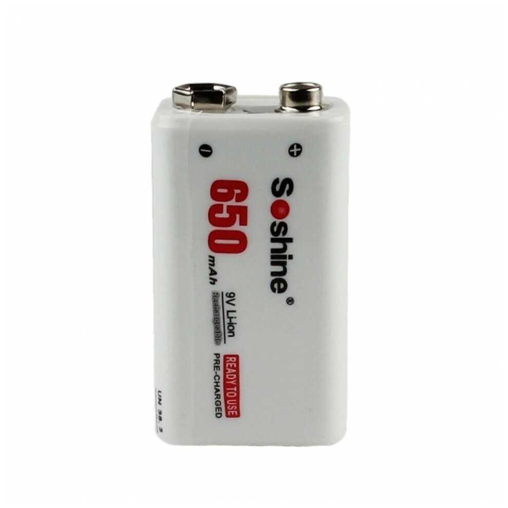 Аккумулятор Soshine Крона Li-ion (680) фотография 6