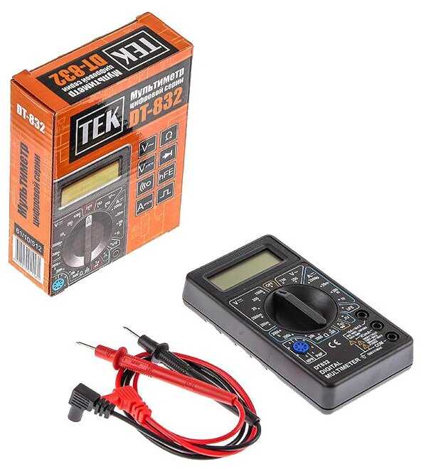 Мультиметр цифровой TEK DT 832 фотография 1