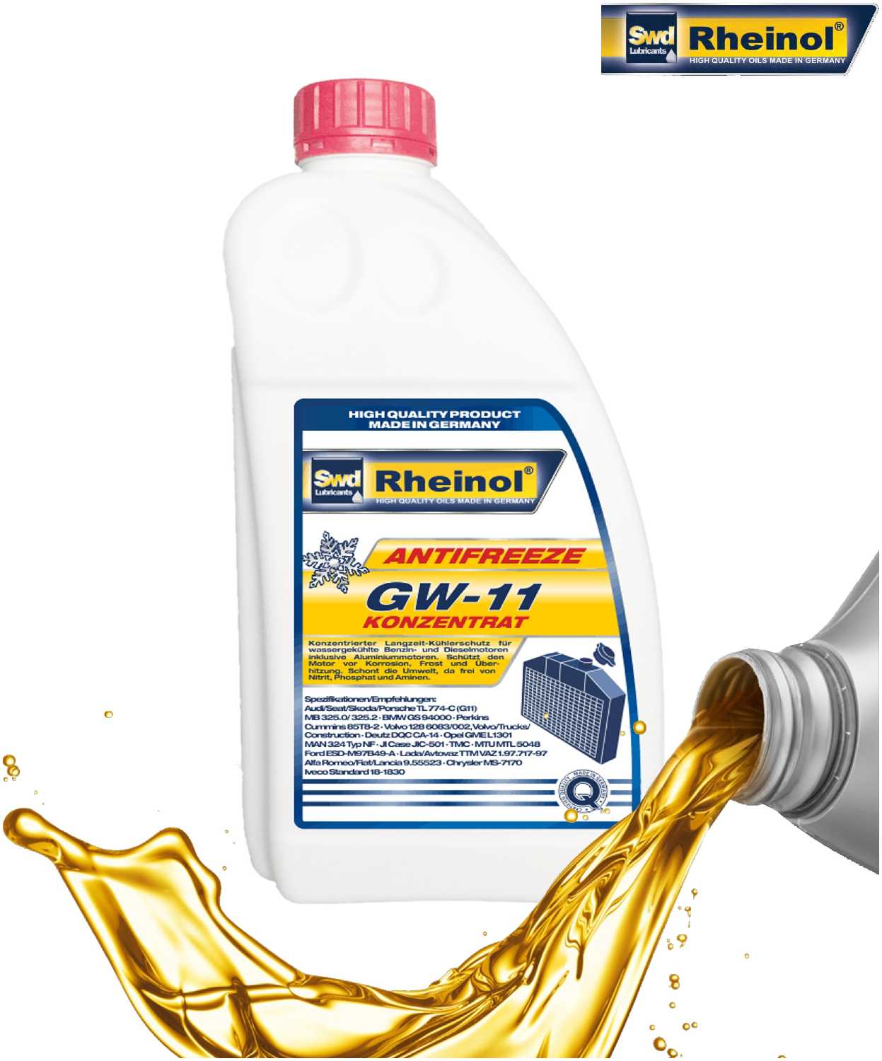 SWD Rheinol Antifreeze Концентрат GW-11 (-75) (1.5л) Германия арт. 39122,180