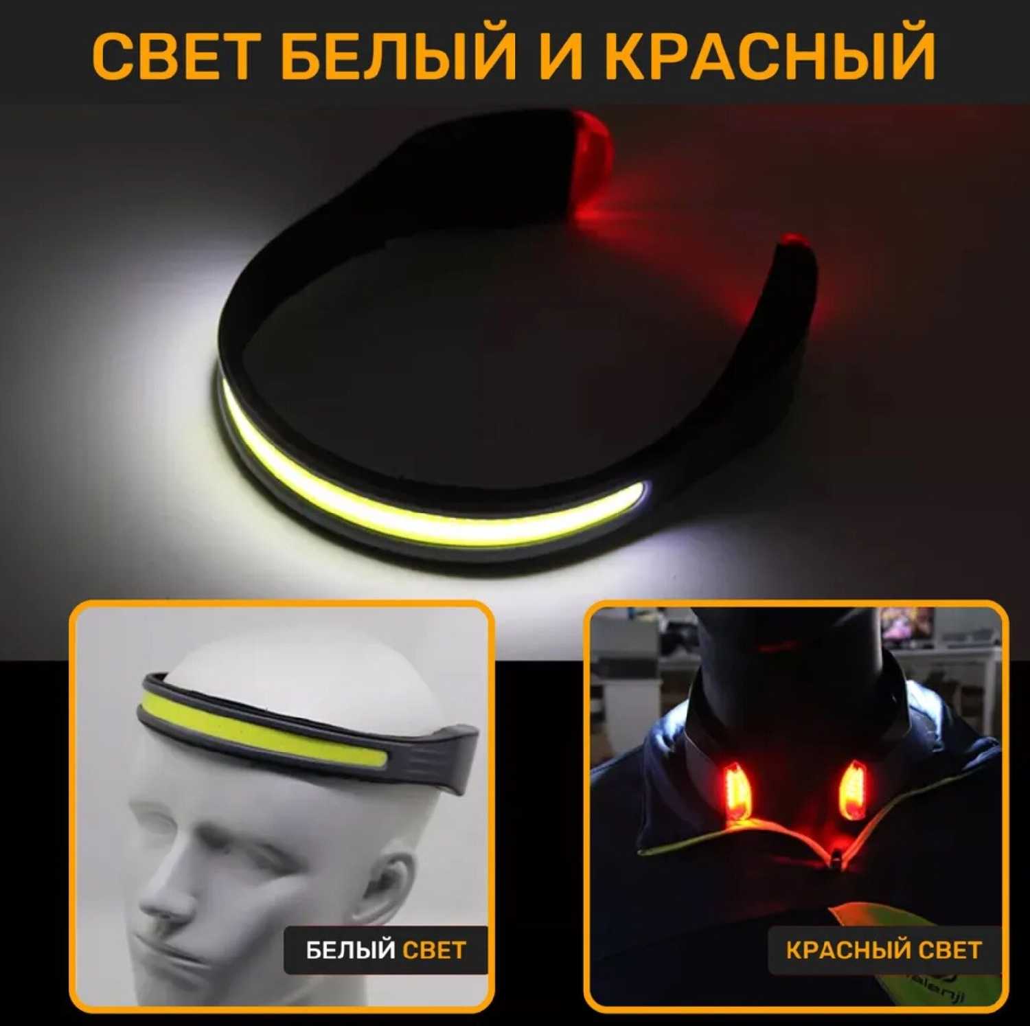 Налобный фонарь аккумуляторный светодиодный мощный фотография 2