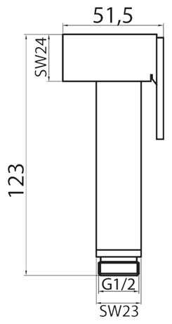 Лейка для гигиенического душа CEZARES ARTICOLI VARI CZR-ID3-01 фотография 1