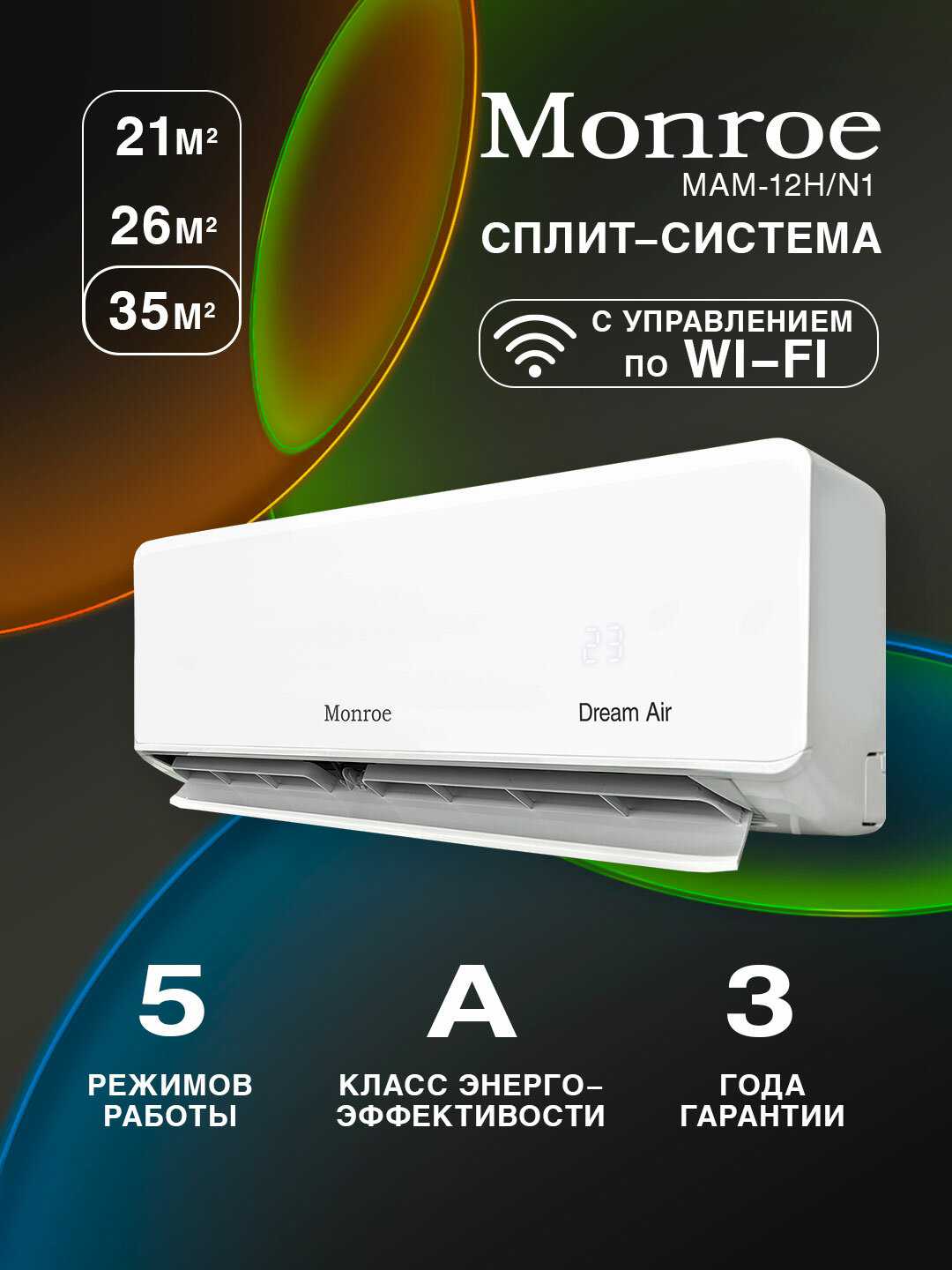 Сплит-система MONROE MAM-07H/N1 фотография 9