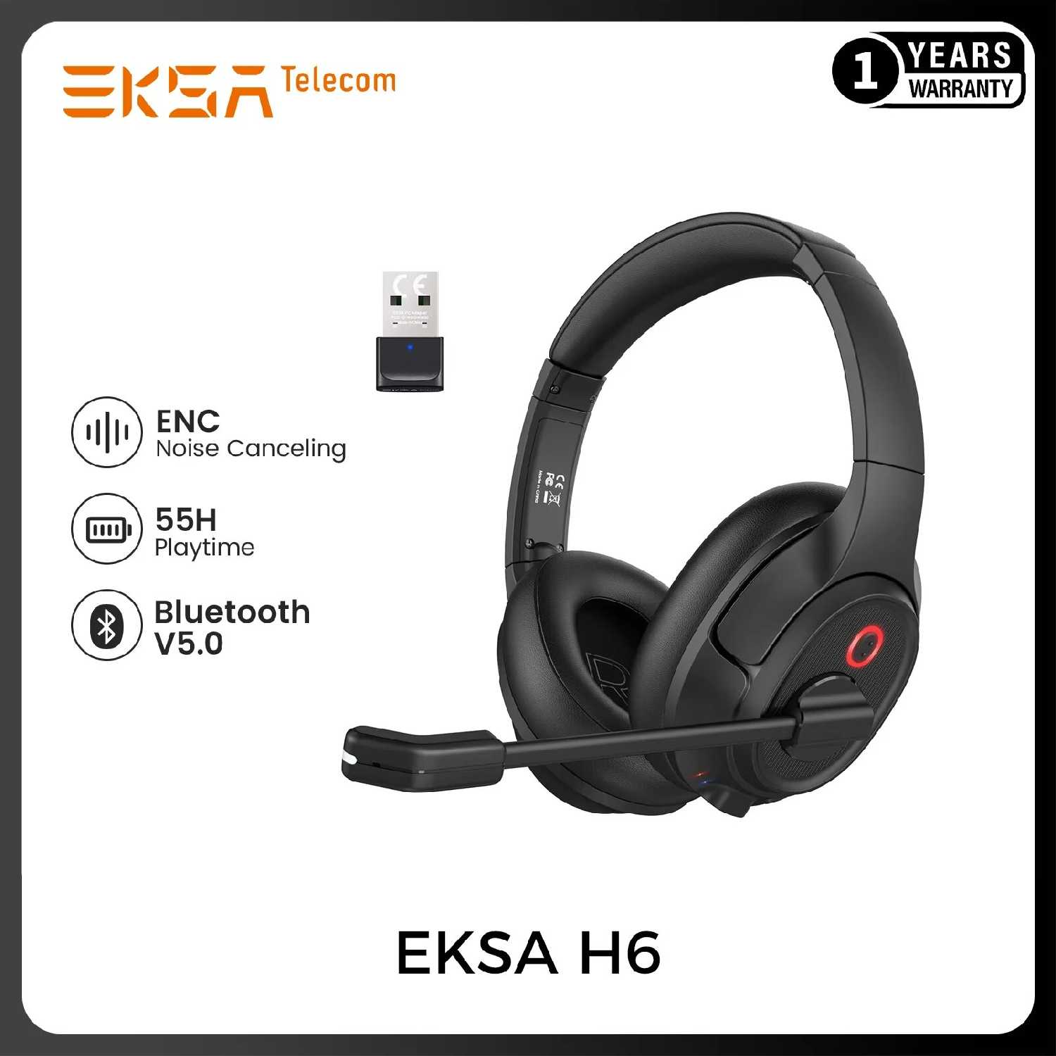 Беспроводные наушники EKSA H6 фотография 1
