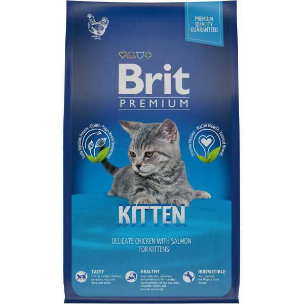 Корм Brit Premium Cat с курицей и лососем фотография 18