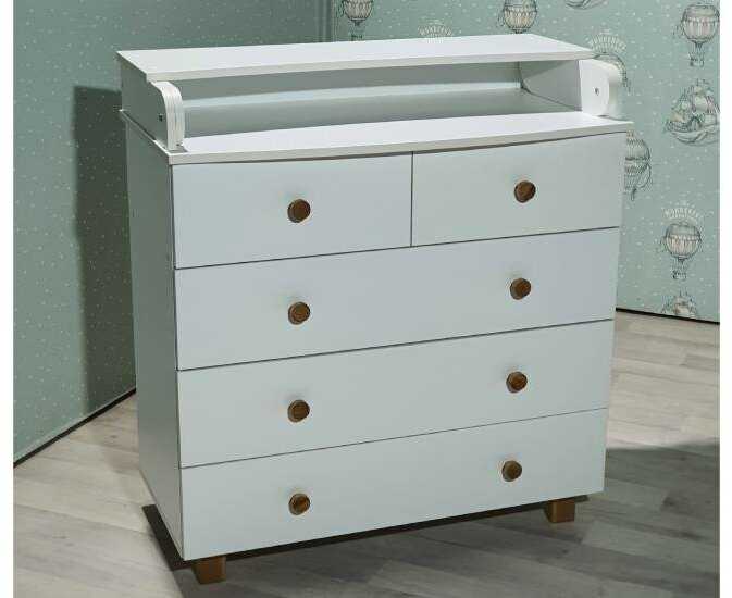 Комод детский пеленальный для новорожденных с откидной доской фотография 5