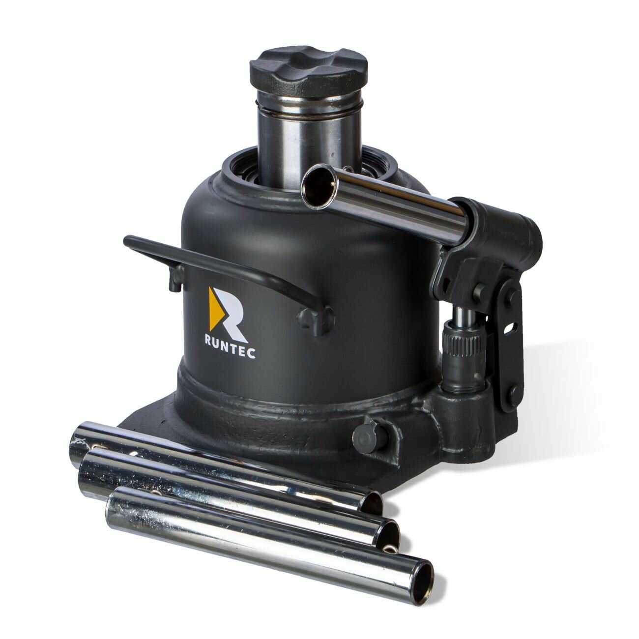 Домкрат RUNTEC Домкрат бутылочный двухштоковый профессиональный (RT-WJ20) фотография 4