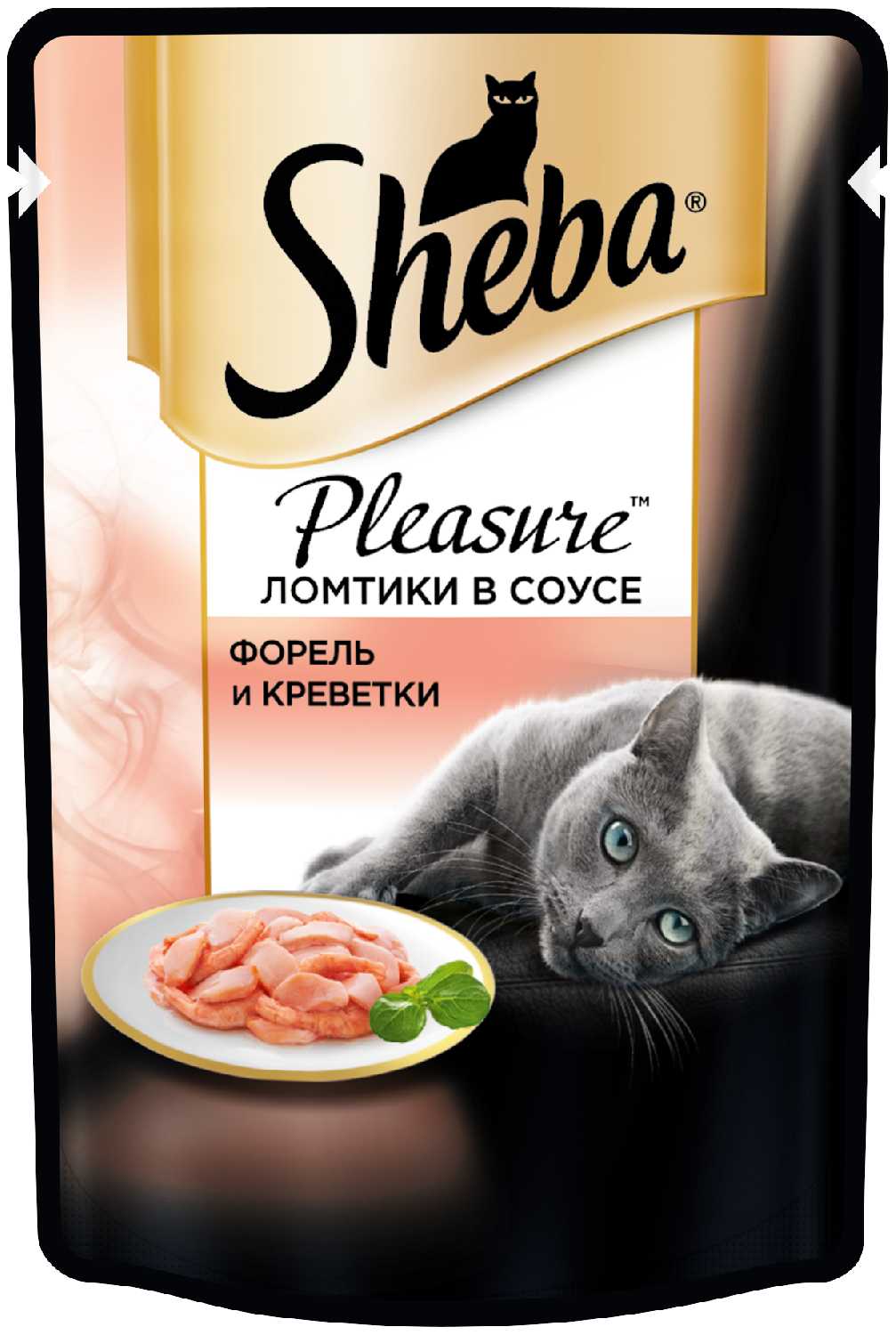 Корм для кошек Sheba Ломтики в соусе (Форель и Креветки) фотография 2