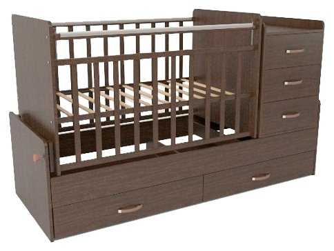 Кроватка СКВ-Компани 54403х (трансформер), трансформер, поперечный маятник фотография 3